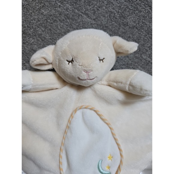 Douglas Baby Lamb Lovey Plush Security Blanket Sheep Satin Trim Cream Clean - Picture 2 of 9